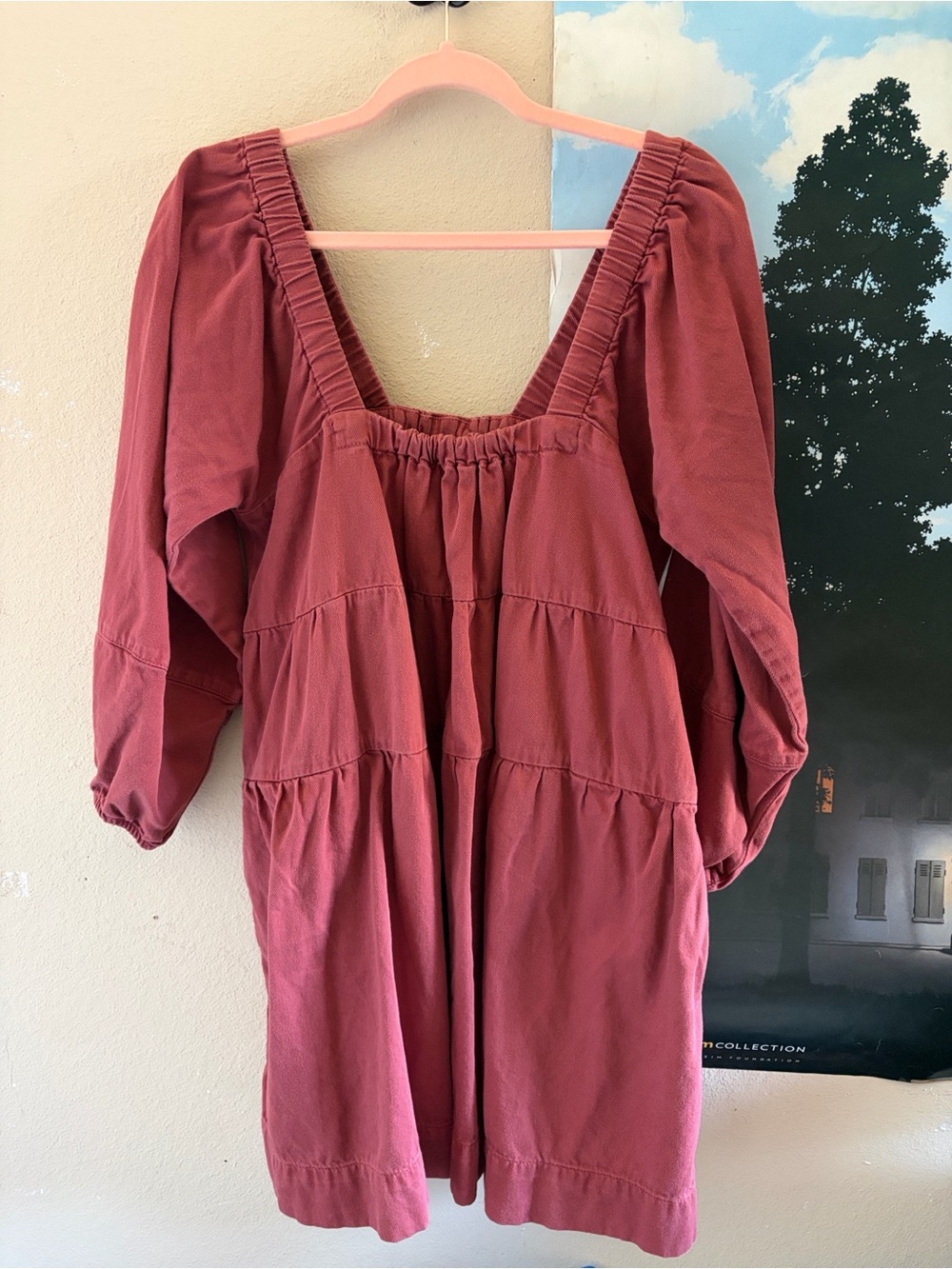 Free People Rosewood Smocked Square-Neck Tunic